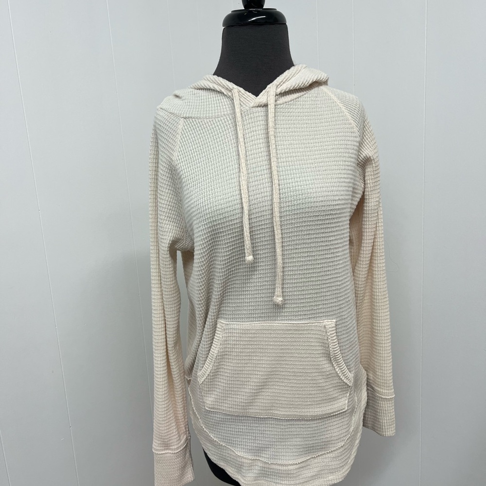 SO Cream Textured Hoodie